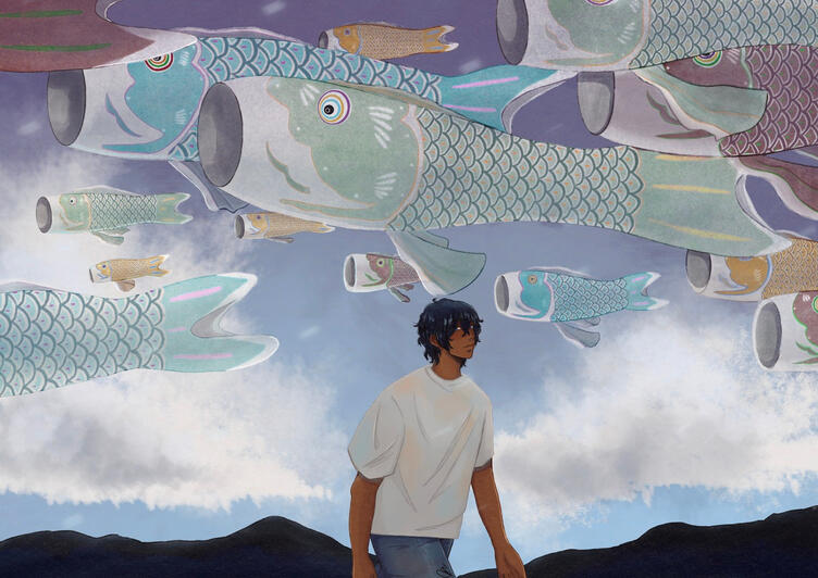 Sky Fish Original Art